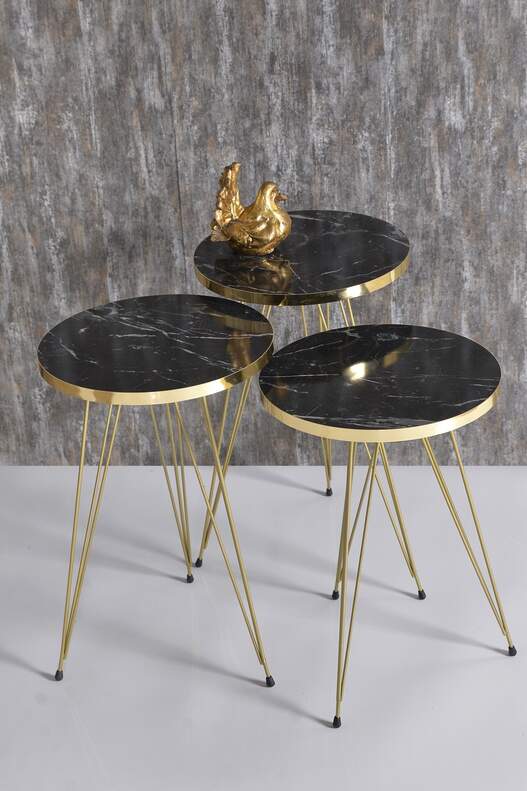 Gold Wire Zigon Coffee Table Set Ellipse Gold Wire Zigon Coffee Table Set Ellipse