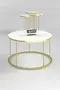 Coffee Table and Zigon Coffee Table Terra Set Gold