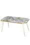 Gold Wire Zigon Coffee Table Set Square
