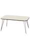 Black Wire Double Gold Coffee Table Set Ellipse
