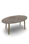 Ellipse Wooden Zigon Centre Coffee Table Set