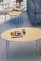 Silver Wire Coffee Table Set Ellipse