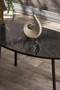 Black Metal Coffee Table Set Ellipse