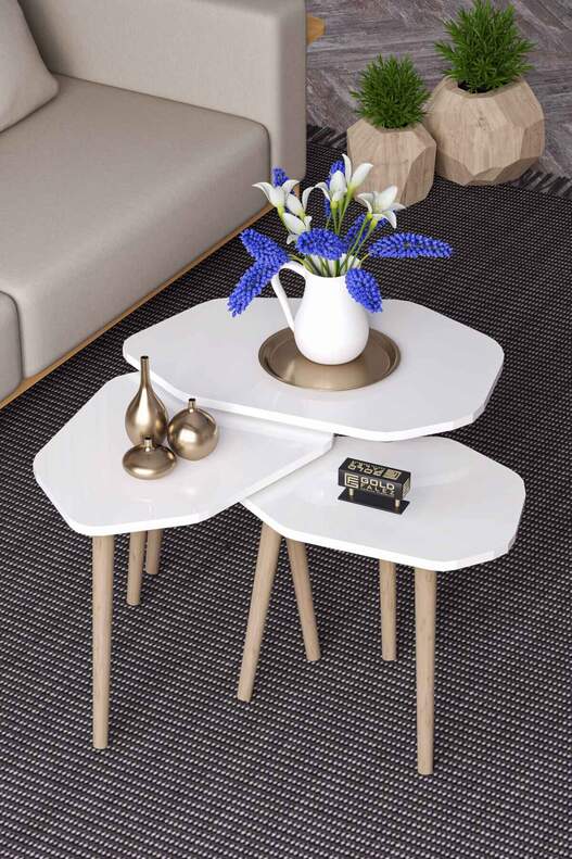 Trio 3 Wooden Zigon Coffee Table Trio 3 Wooden Zigon Coffee Table