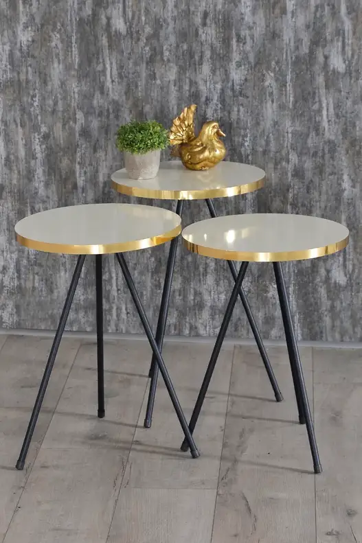Black Metal Gold Zigon Coffee Table Black Metal Gold Zigon Coffee Table