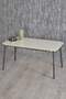Black Metal Double Gold Centre Coffee Table Square