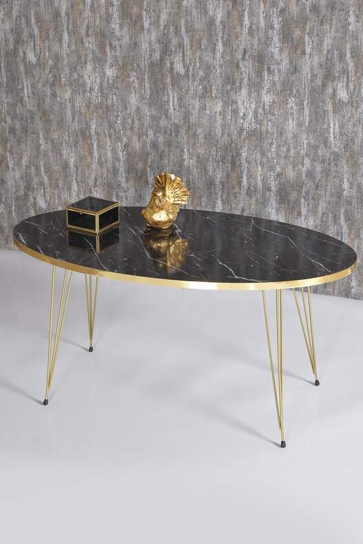 Gold Wire Zigon Coffee Table Set Ellipse Gold Wire Zigon Coffee Table Set Ellipse