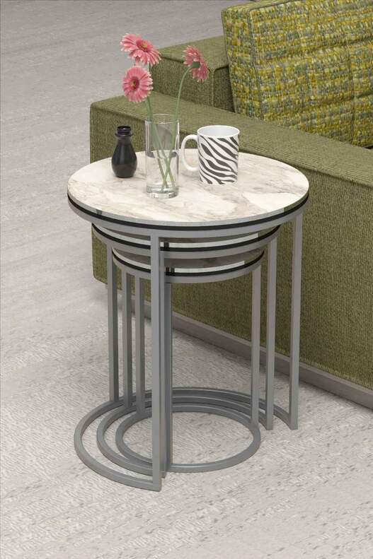 Zigon Coffee Table Silver C Lux