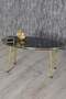 Gold Metal Double Gold Centre Coffee Table Ellipse