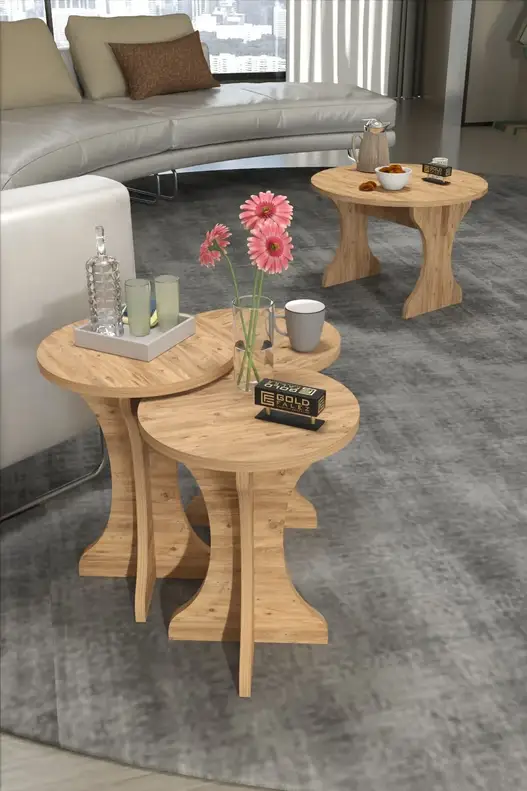 Centre coffee table and Zigon Coffee Table Cork Set Centre coffee table and Zigon Coffee Table Cork Set