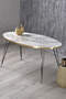 Black Wire Gold Coffee Table Set Ellipse