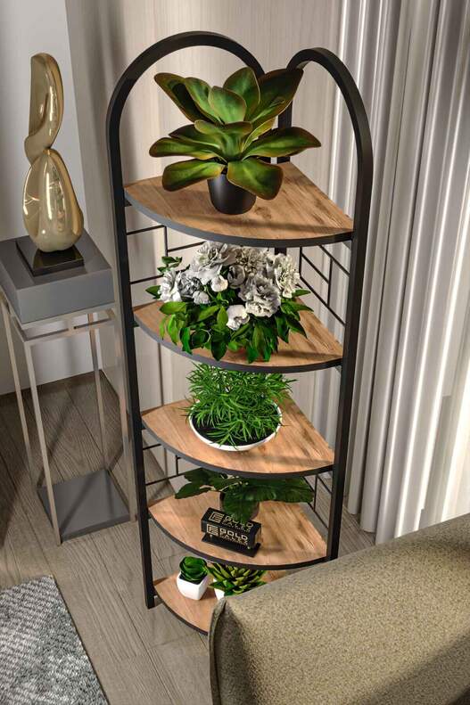 Bohemian Corner Flower Bed with 5 Shelves Bohemian Corner Flower Bed with 5 Shelves
