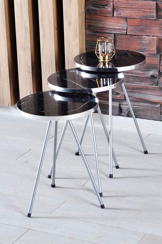 Silver Metal Zigon Coffee Table Silver Metal Zigon Coffee Table