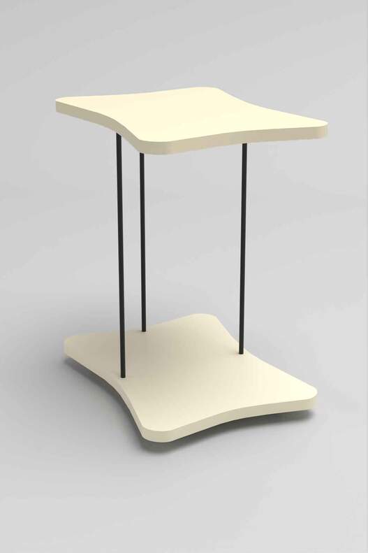 Side Table with Wheels Side Table with Wheels
