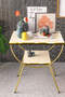Double Strip Metal Side Table Bedside Table