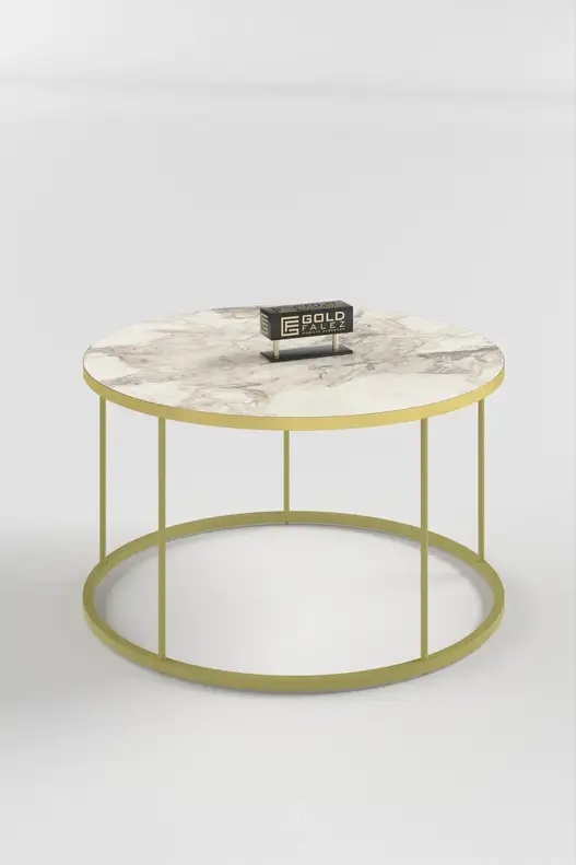 Coffee Table and Zigon Coffee Table Terra Set Gold Coffee Table and Zigon Coffee Table Terra Set Gold