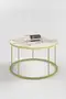 Coffee Table and Zigon Coffee Table Terra Set Gold