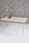 Gold Wire Zigon Coffee Table Set Square