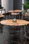 Silver Wire Coffee Table Set Ellipse