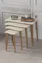 Zigon Coffee Table Wooden 4 Piece Square