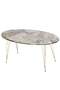Gold Wire Double Gold Centre Coffee Table Ellipse
