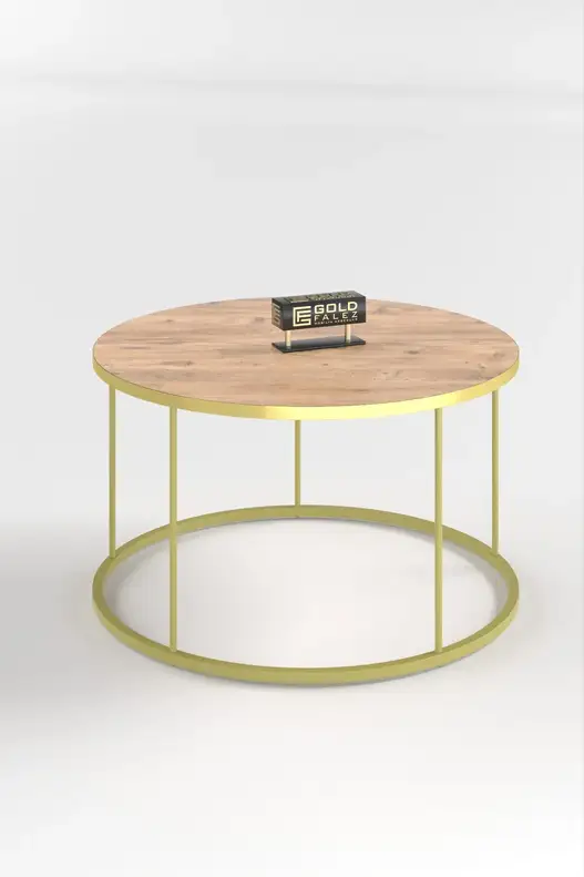 Coffee Table and Zigon Coffee Table Terra Set Gold Coffee Table and Zigon Coffee Table Terra Set Gold