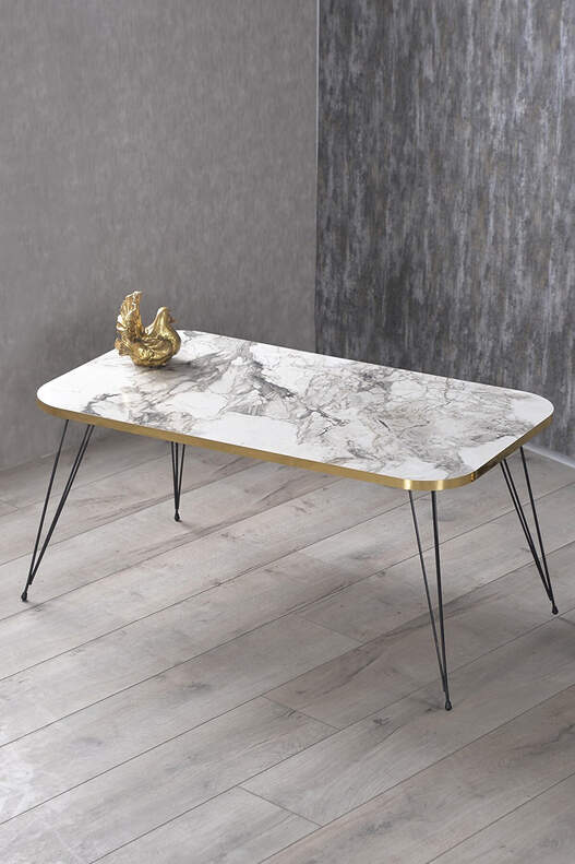 Black Wire Gold Centre Coffee Table Square Black Wire Gold Centre Coffee Table Square