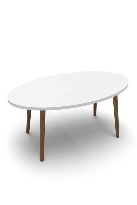 Ellipse Wooden Zigon Centre Coffee Table Set Ellipse Wooden Zigon Centre Coffee Table Set