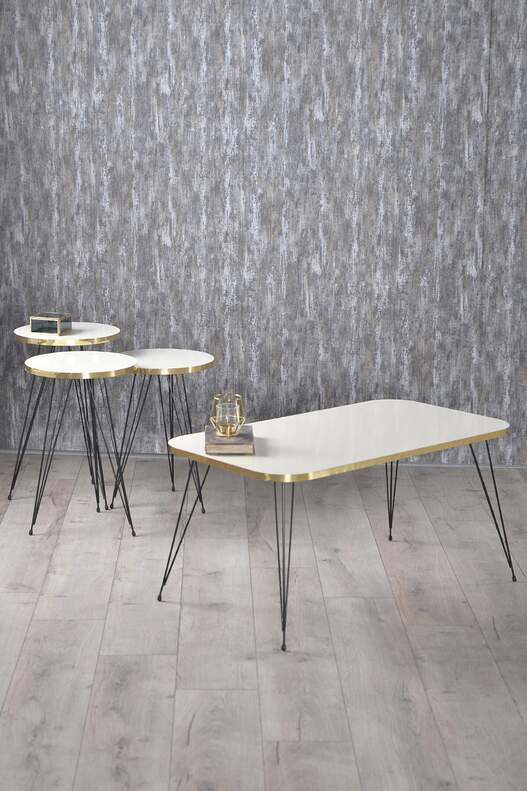 Black Wire Gold Coffee Table Set Square Black Wire Gold Coffee Table Set Square
