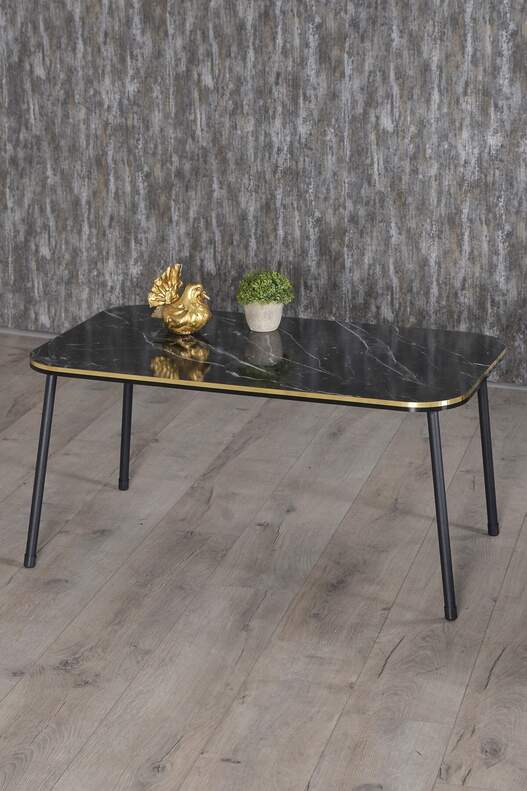 Black Metal Double Gold Centre Coffee Table Square Black Metal Double Gold Centre Coffee Table Square