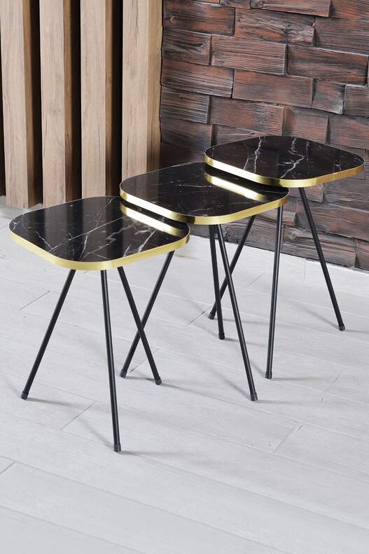 Black Metal Square Gold Zigon Coffee Table Black Metal Square Gold Zigon Coffee Table