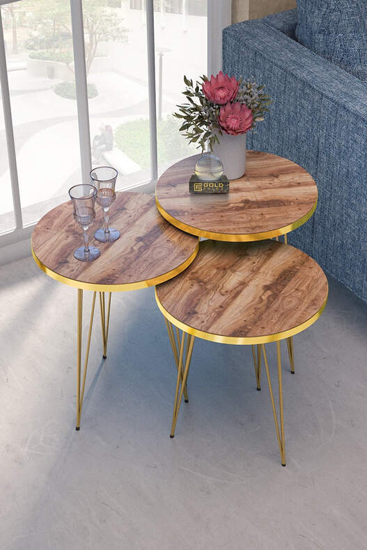 Gold Wire Zigon Coffee Table Gold Wire Zigon Coffee Table