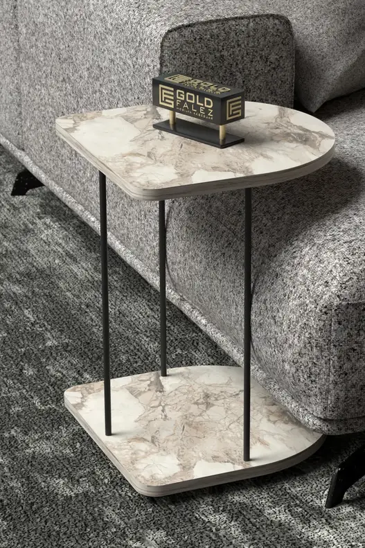 Wheeled Side Table Oval Wheeled Side Table Oval