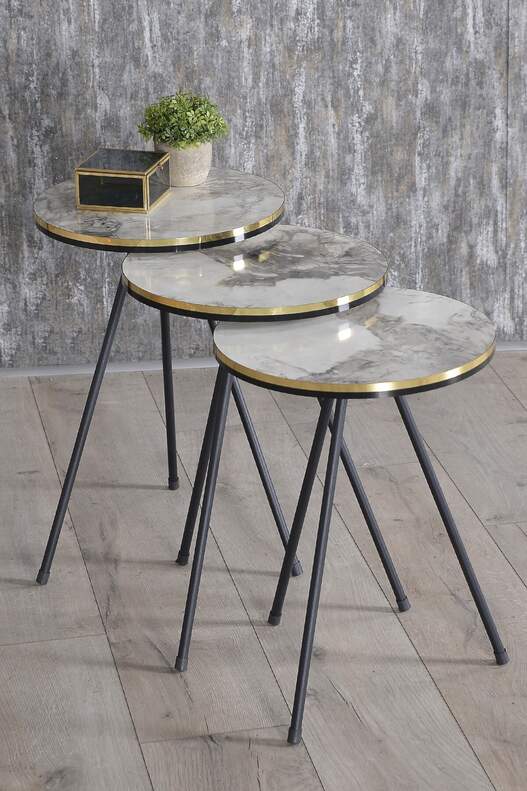 Black Metal Double Gold Coffee Table Set Square Black Metal Double Gold Coffee Table Set Square