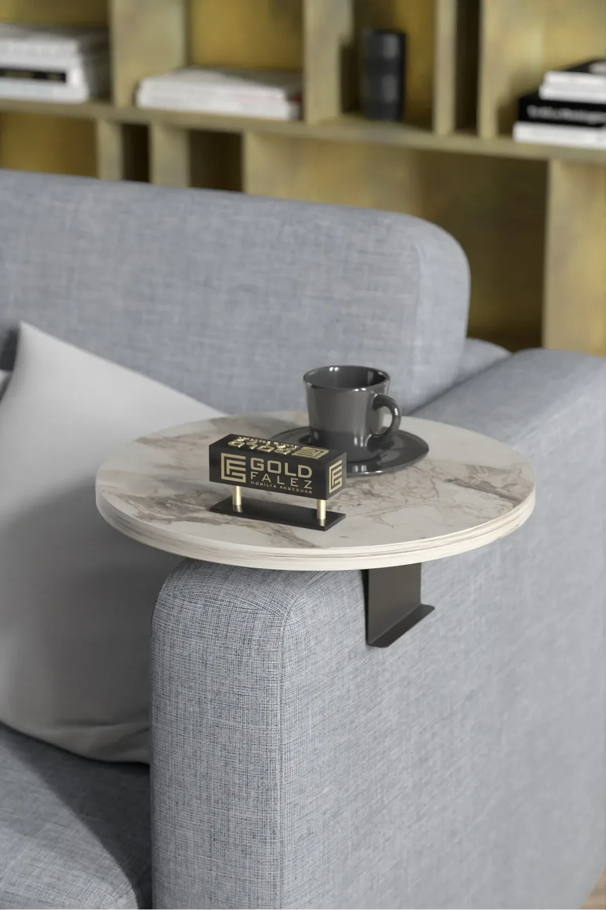 Dekoratif Yan Sehpa Yuvarlak