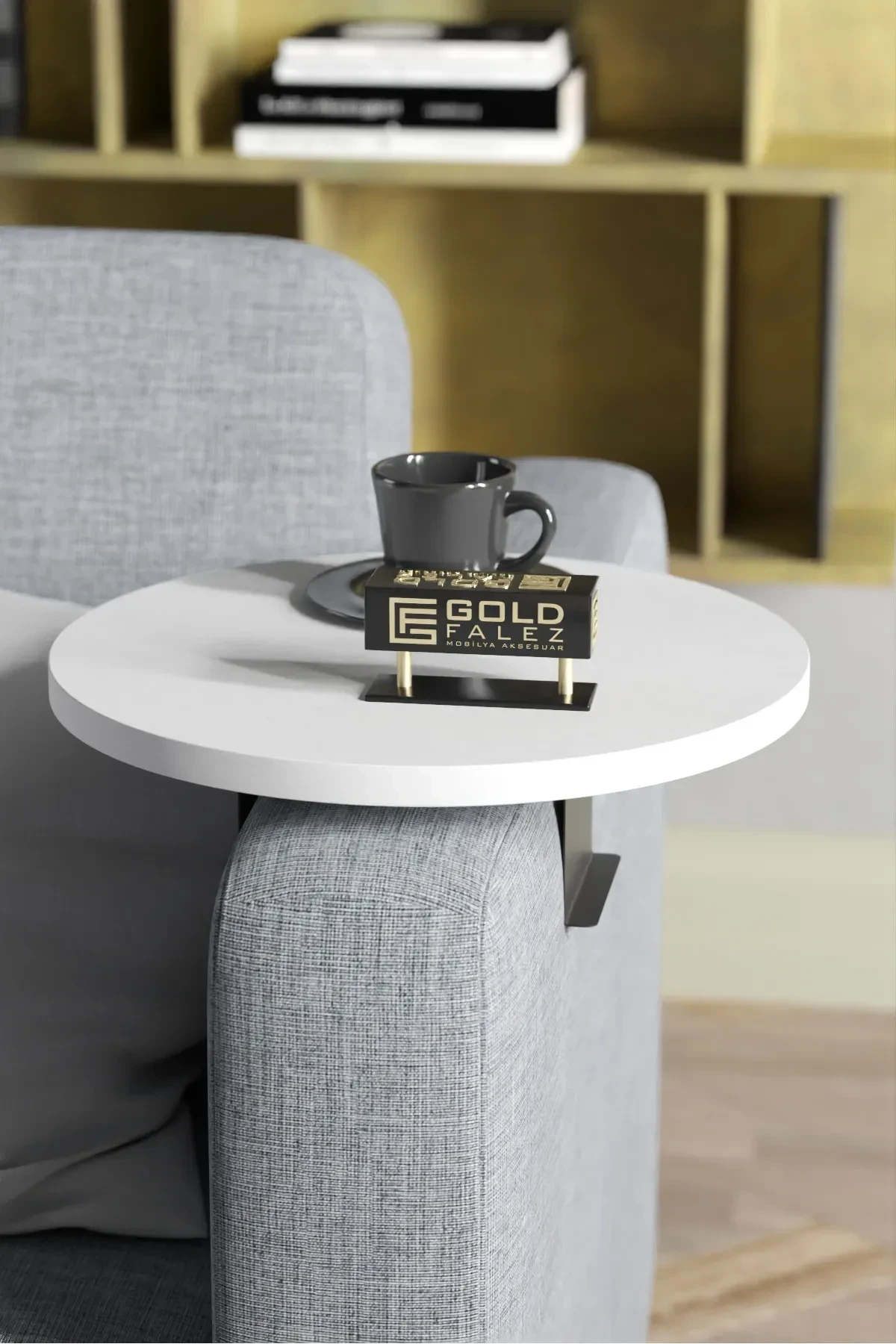 Dekoratif Yan Sehpa Yuvarlak