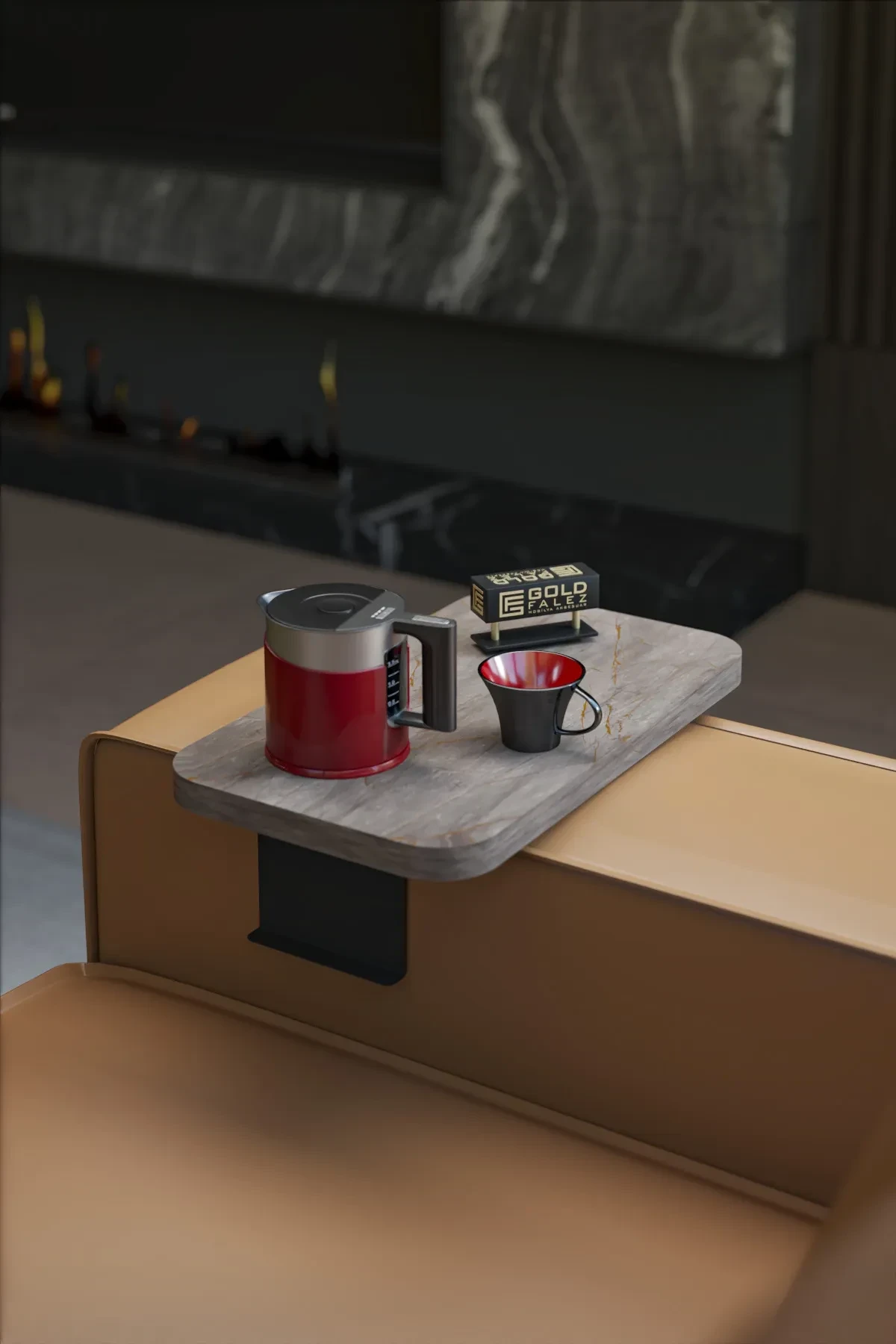 Dekoratif Yan Sehpa Dikdörtgen