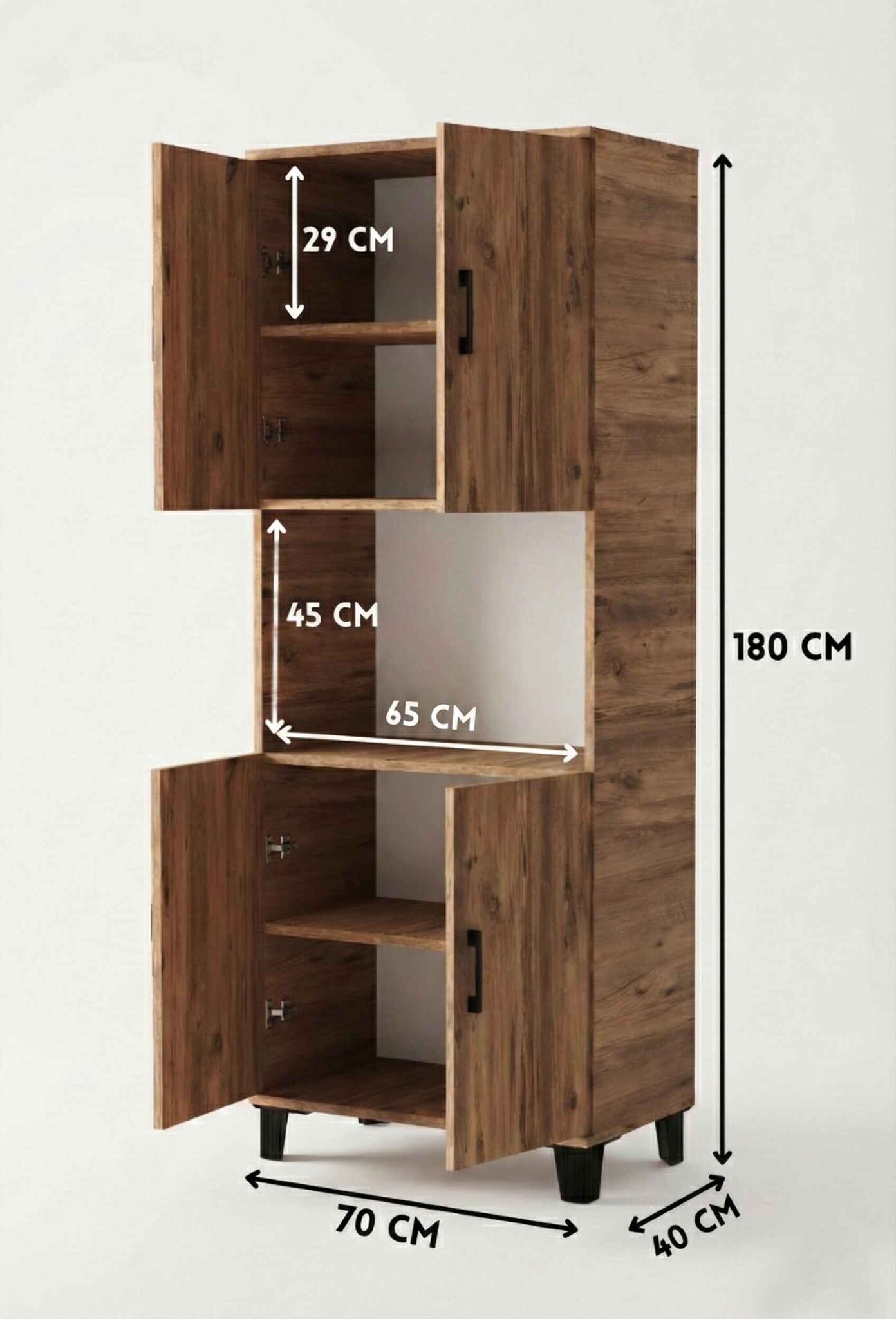 Dikey Fırın Dolabı 170 cm - Kullanım