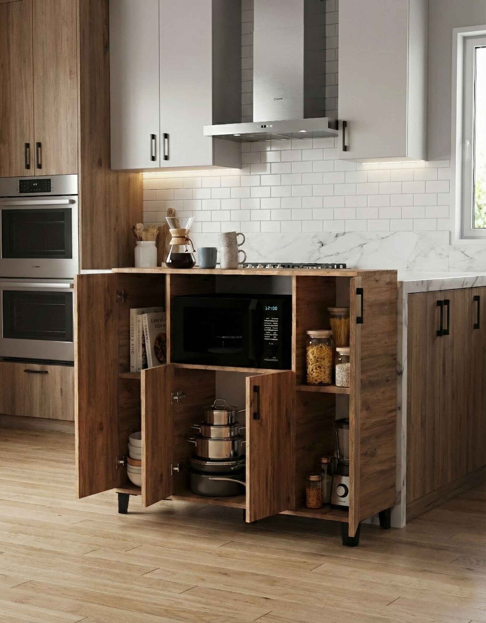 Yatay Fırın Dolabı - Farklı Açı