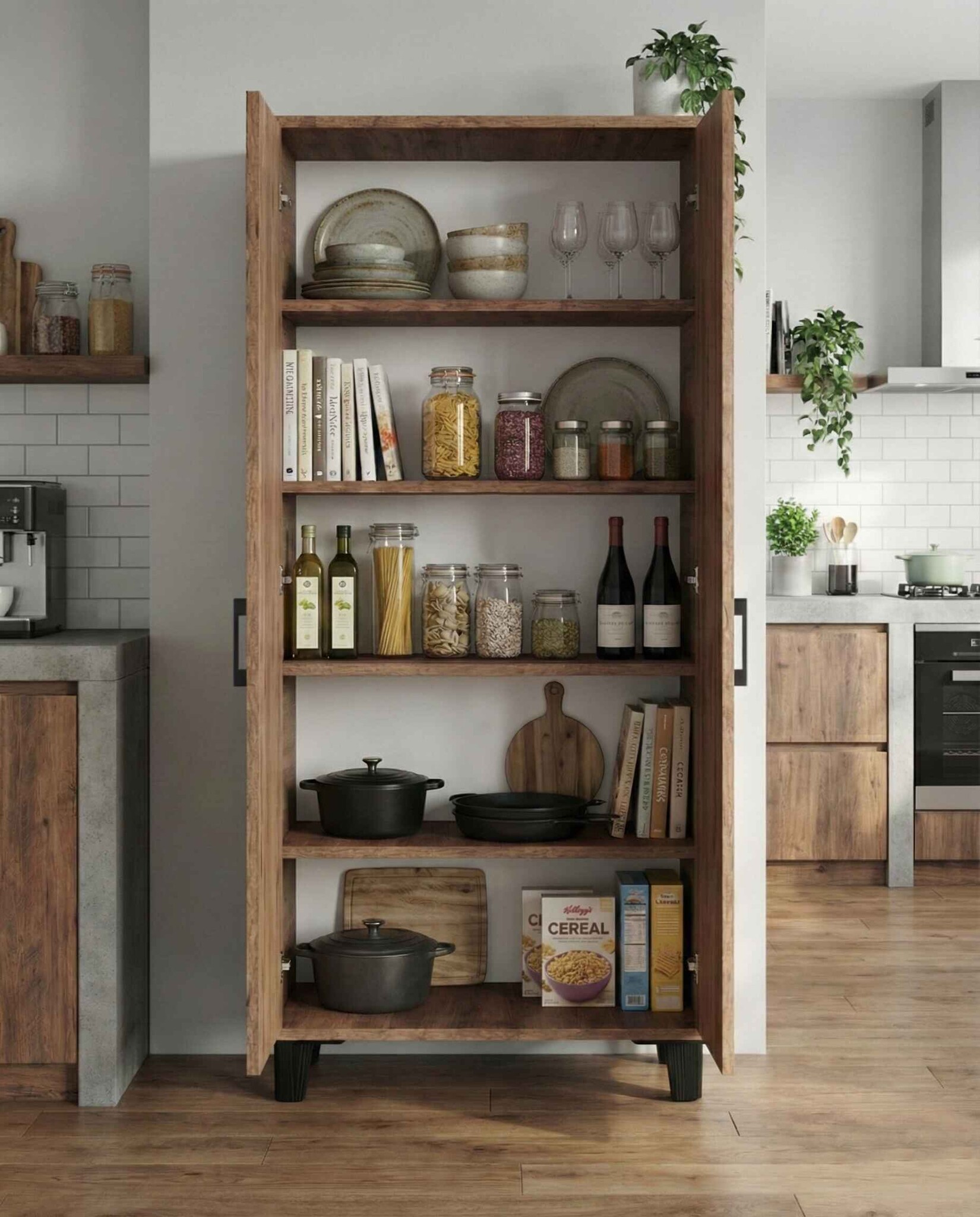 Çok Amaçlı Dolap 160 cm - Farklı Açı