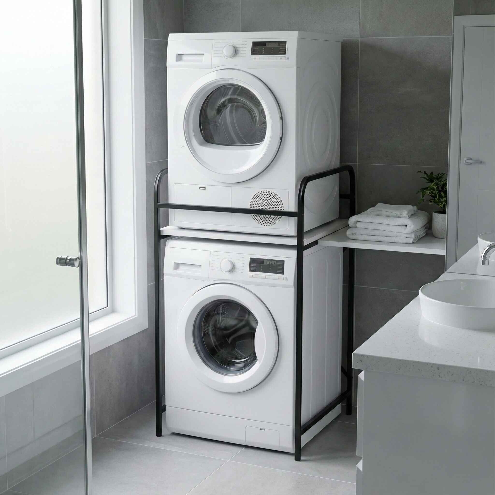 Çamaşır ve Kurutma Makinesi Dolabı - Ön Görünüm