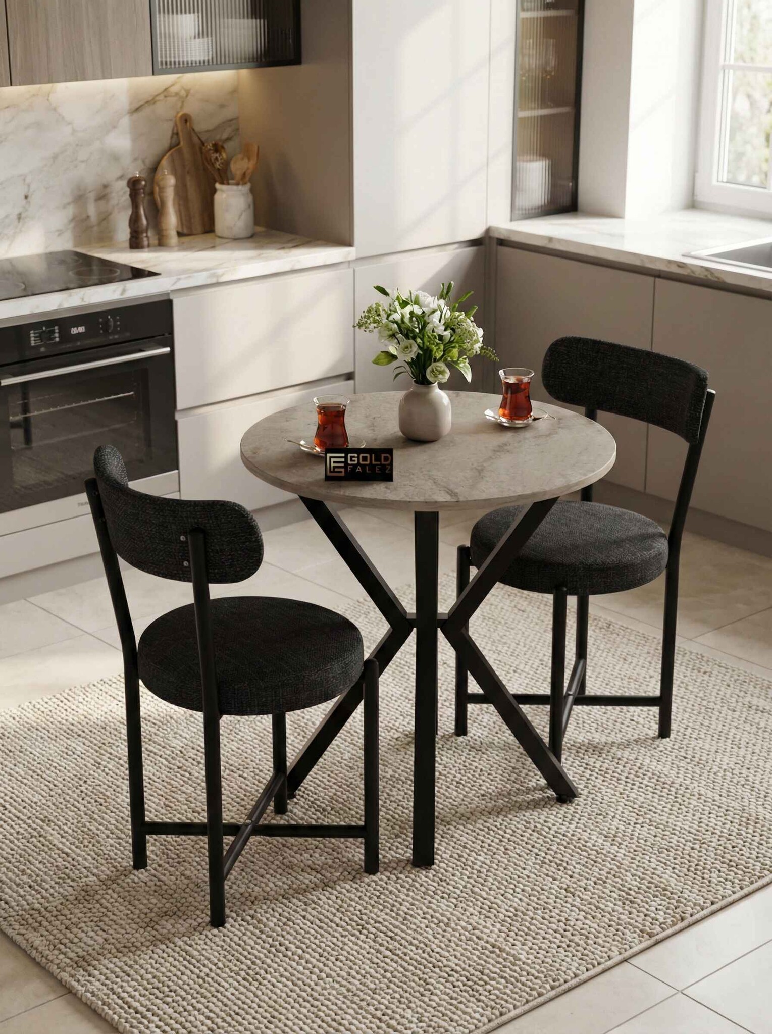 Teddy Masa Takımı 70Çap - Detay